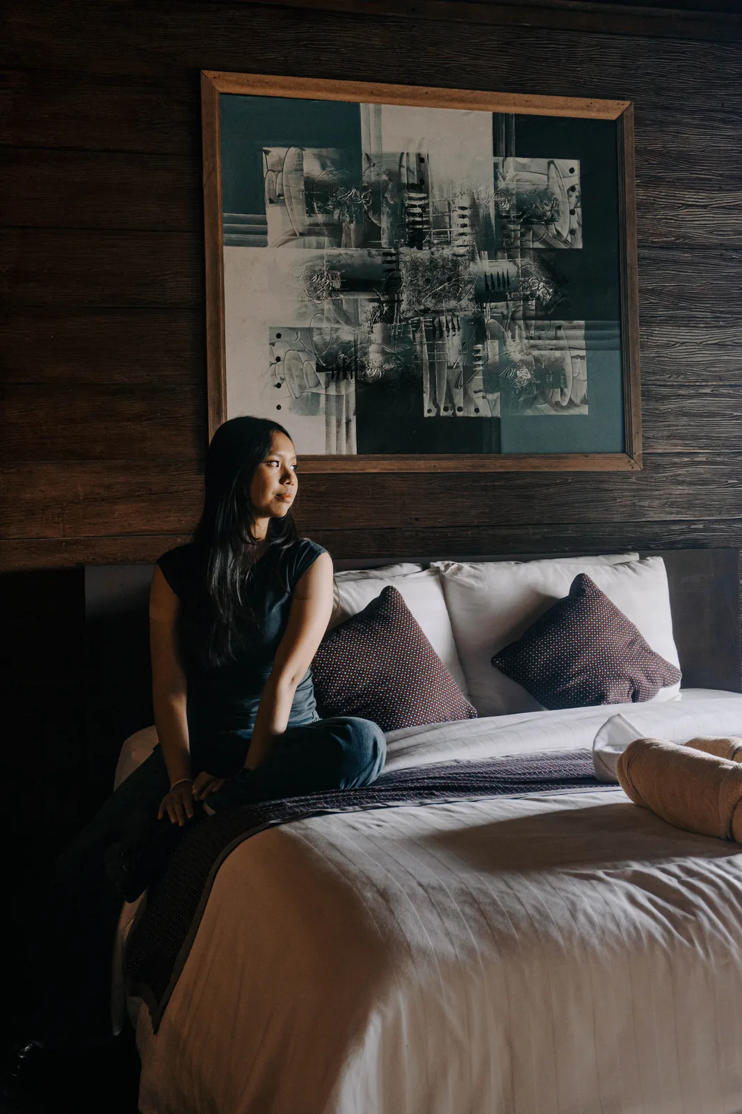 Villa bedroom portrait